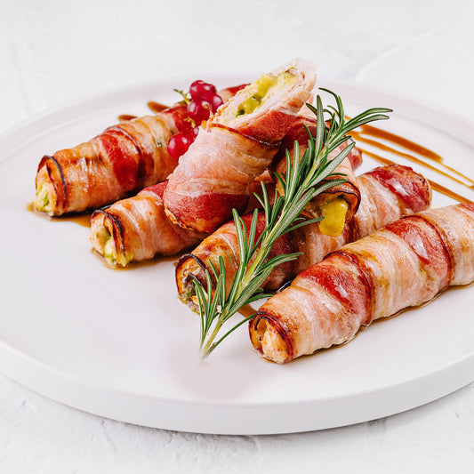 Bacon Wrapped Jalapeño Poppers